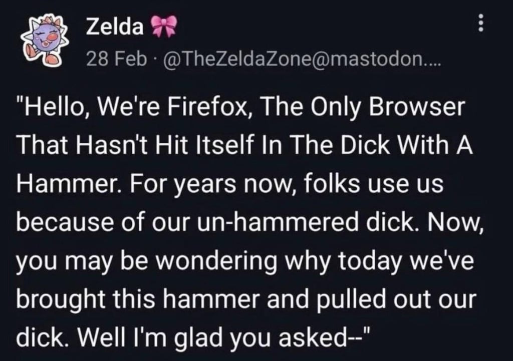 firefox-dick-hammer Blank Meme Template