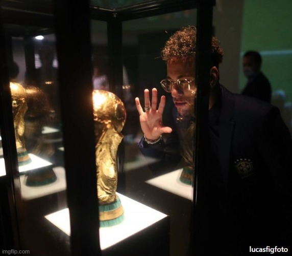 Neymar trophy meme | image tagged in neymar trophy meme | made w/ Imgflip meme maker