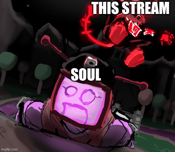 Guest 666 curb stomps Veronica (forsaken) | THIS STREAM; SOUL | image tagged in guest 666 curb stomps veronica forsaken | made w/ Imgflip meme maker
