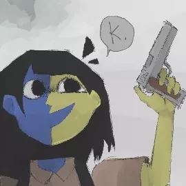 ena gun Blank Meme Template