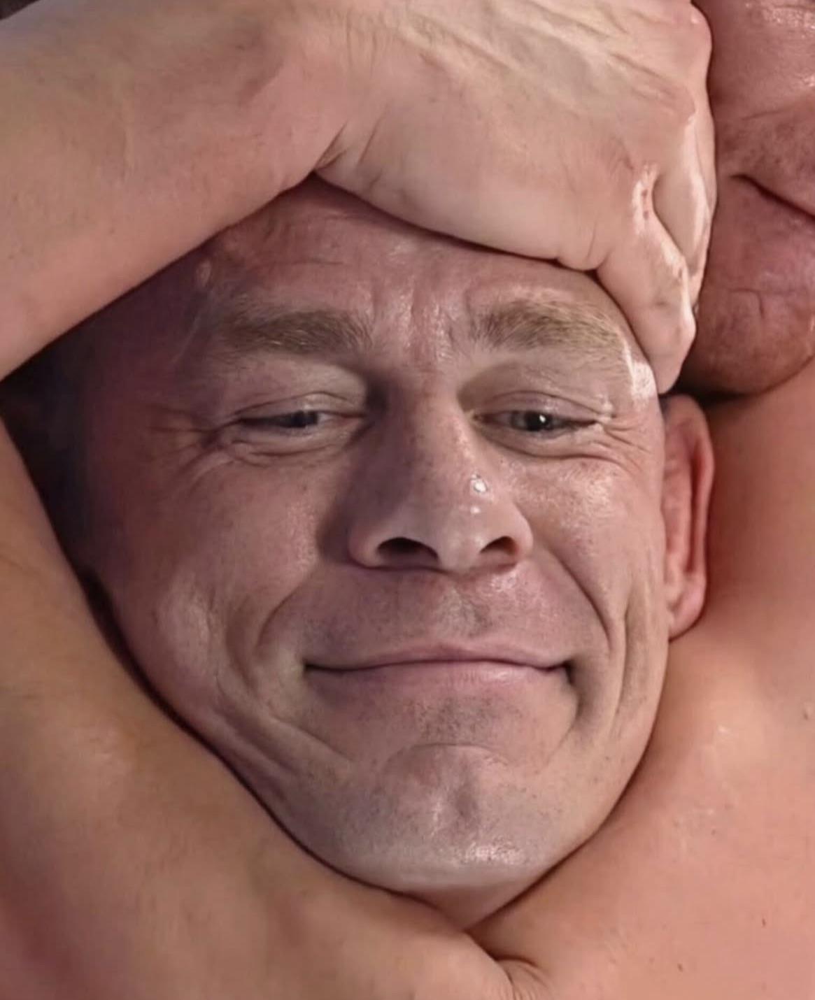 John Cena smiles Blank Meme Template