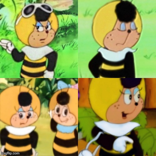 Levallois the evil bee (from Cococinel 1992) | image tagged in cococinel | made w/ Imgflip meme maker