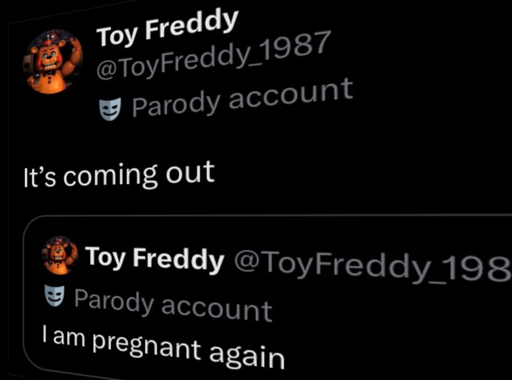 toy freddy Blank Meme Template