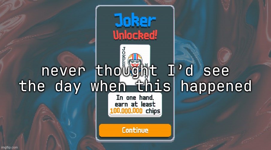 thanks triboulet and red seal steel kings | never thought I’d see the day when this happened | made w/ Imgflip meme maker