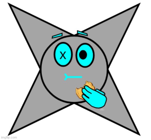 tridotron eating cookie emoji meme | image tagged in tridotron eating cookie emoji meme | made w/ Imgflip meme maker