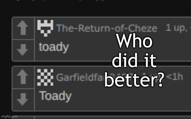 this guy isn't yoshi why is he making this post | Who did it better? | made w/ Imgflip meme maker