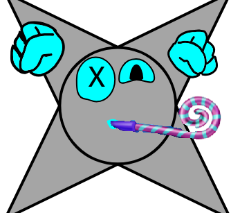 tridotron celebrating emoji Blank Meme Template