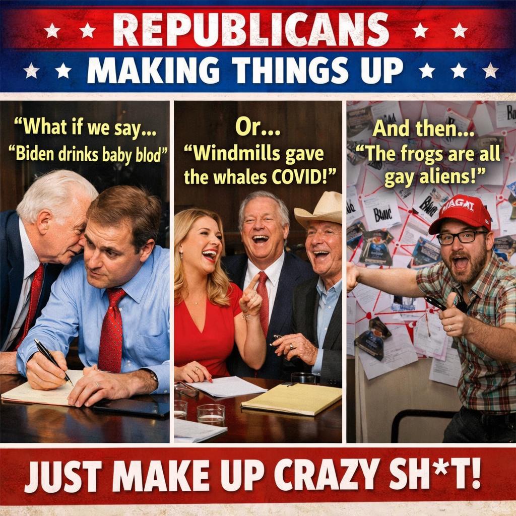 Republicans making things up meme Blank Meme Template