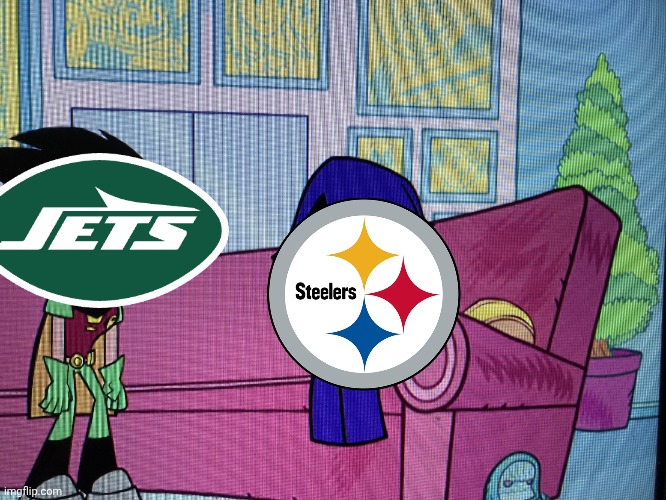 NFL fans ignore | image tagged in drugged raven,nfl,jets,steelers,memes | made w/ Imgflip meme maker