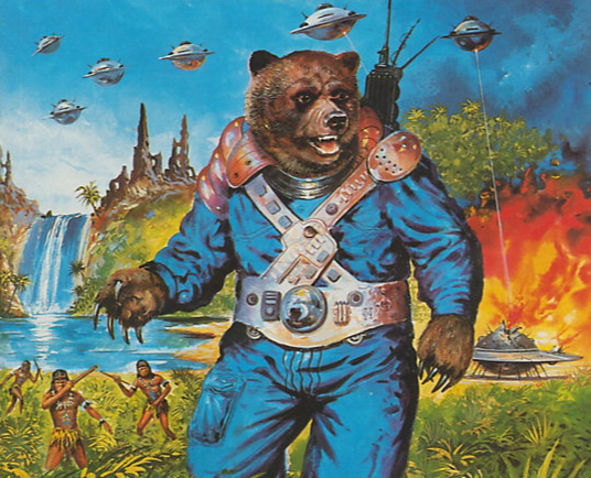 Space Bear Blank Meme Template