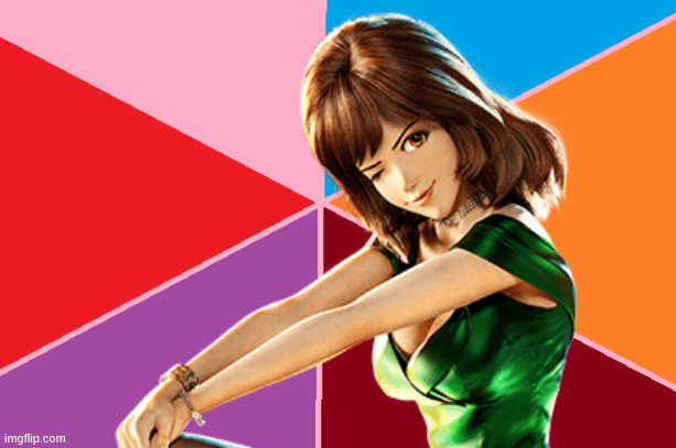 fujiko mine rainbow background | image tagged in rainbow background,anime,fujiko mine,lupin,anime memes | made w/ Imgflip meme maker