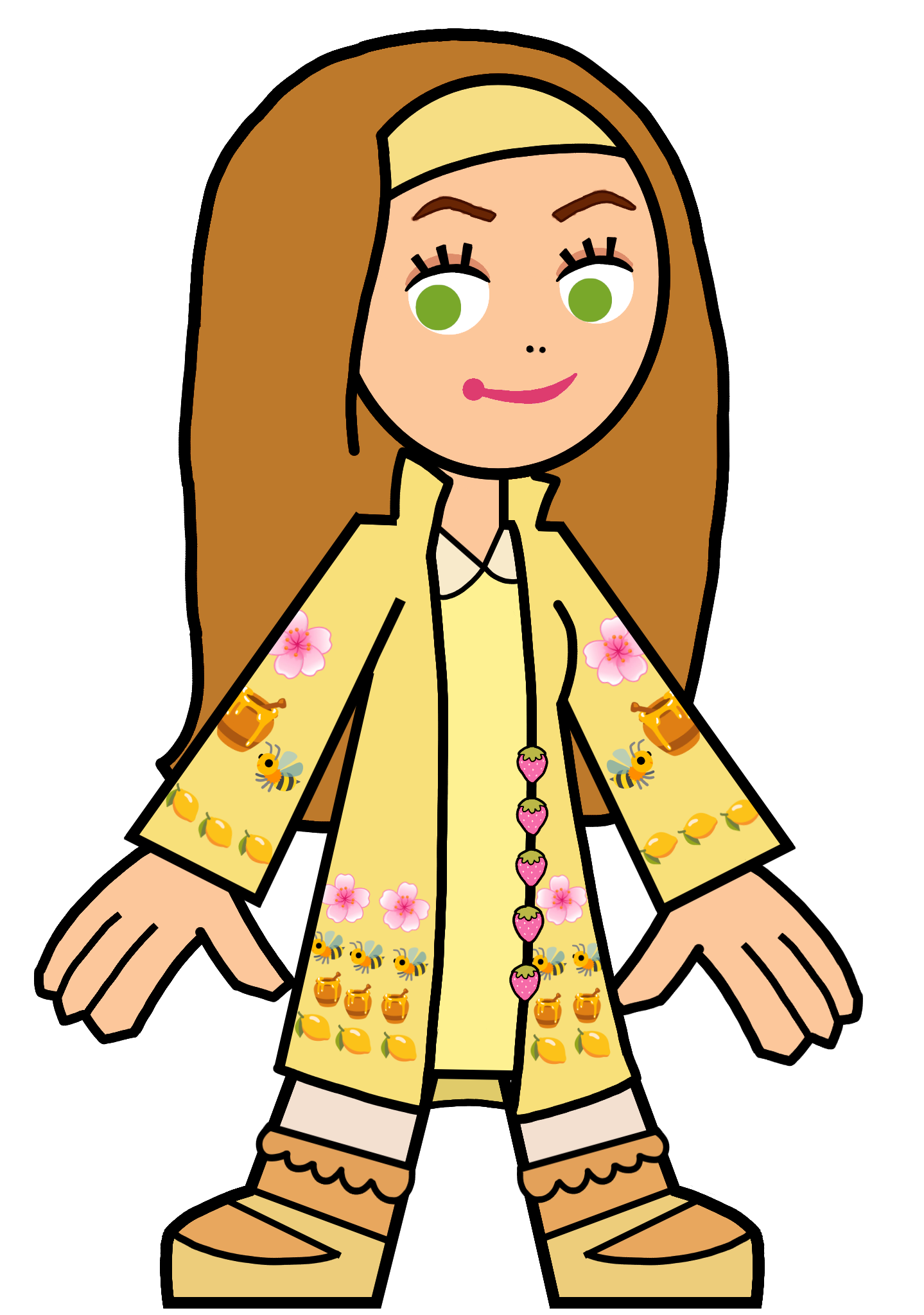 Honey Lemon in Hero 108 Style Blank Meme Template