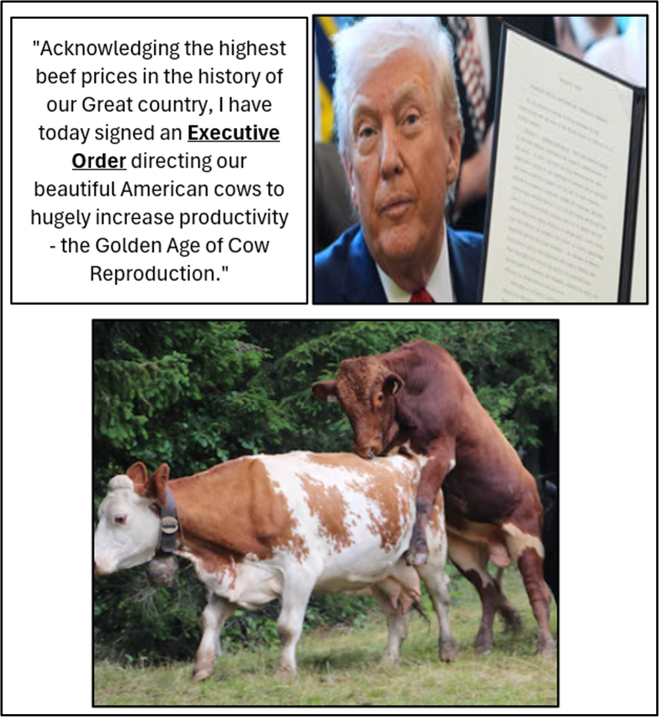 Historic Beef Prices - Meet Goden Age Of Cow Reproduction Blank Meme Template