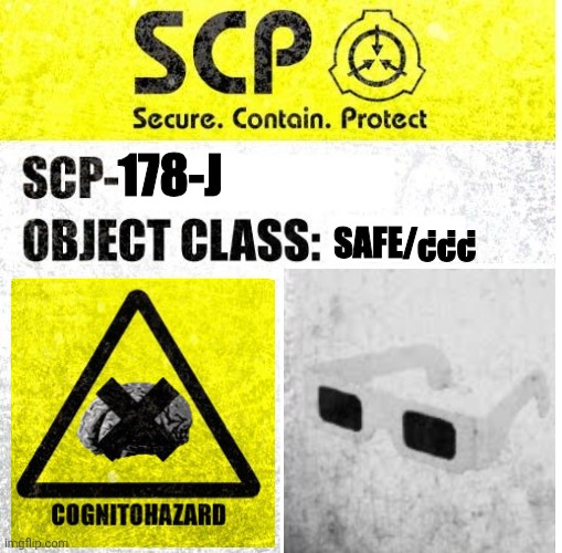 SCP-178-J Blank Meme Template
