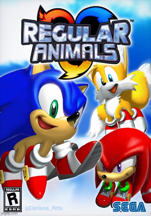 regular animals? | image tagged in sonic the hedgehog,sonic,tails the fox,knuckles | made w/ Imgflip meme maker