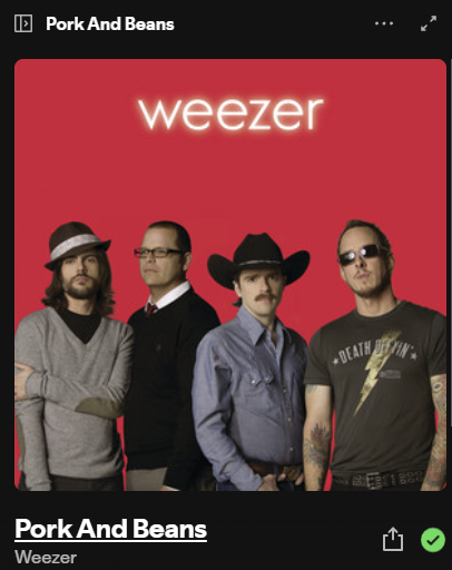 weezer pork and beans Blank Meme Template