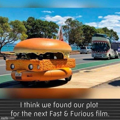 McDonald's Filet-O-Fish chased by Hungry Shark Bus | image tagged in vince vance,mcdonald's,fast and furious,movie,plot,shark | made w/ Imgflip meme maker