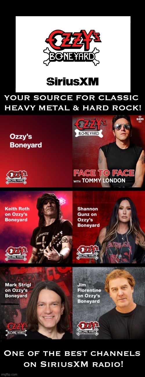 Channel 38… | One of the best channels 
on SiriusXM radio! | image tagged in heavy metal,hard rock,siriusxm,radio,ozzys boneyard,hosts | made w/ Imgflip meme maker