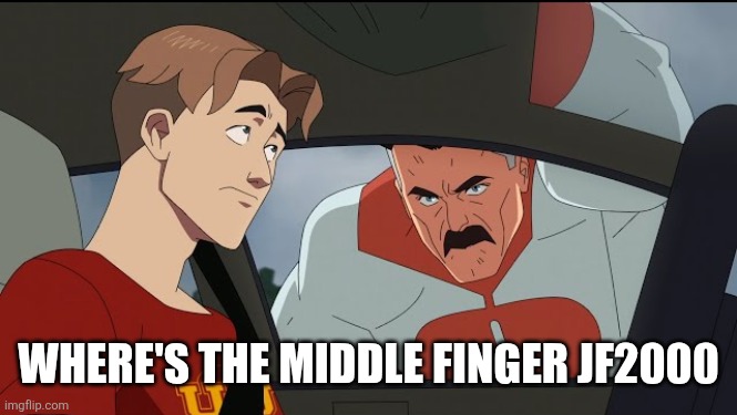 Where's Mark William | WHERE'S THE MIDDLE FINGER JF2000 | image tagged in where's mark william | made w/ Imgflip meme maker