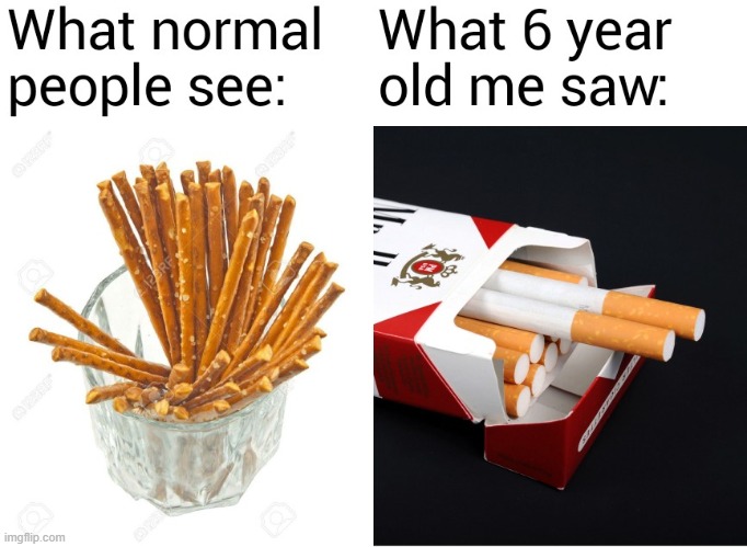 I also liked to put limp french fries in my mouth and pretend I was a vampire | image tagged in memes,childhood,smoking | made w/ Imgflip meme maker