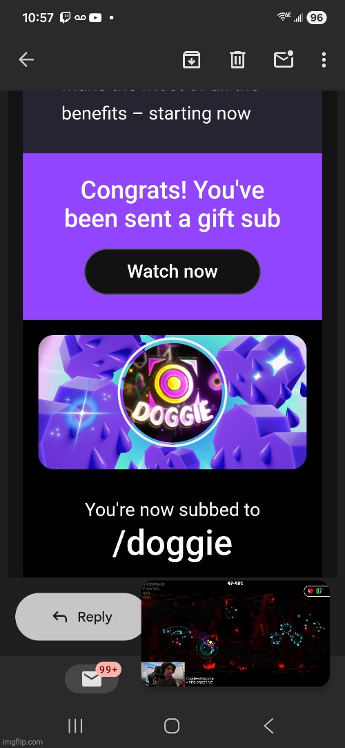 I got a free sub to doogie | made w/ Imgflip meme maker