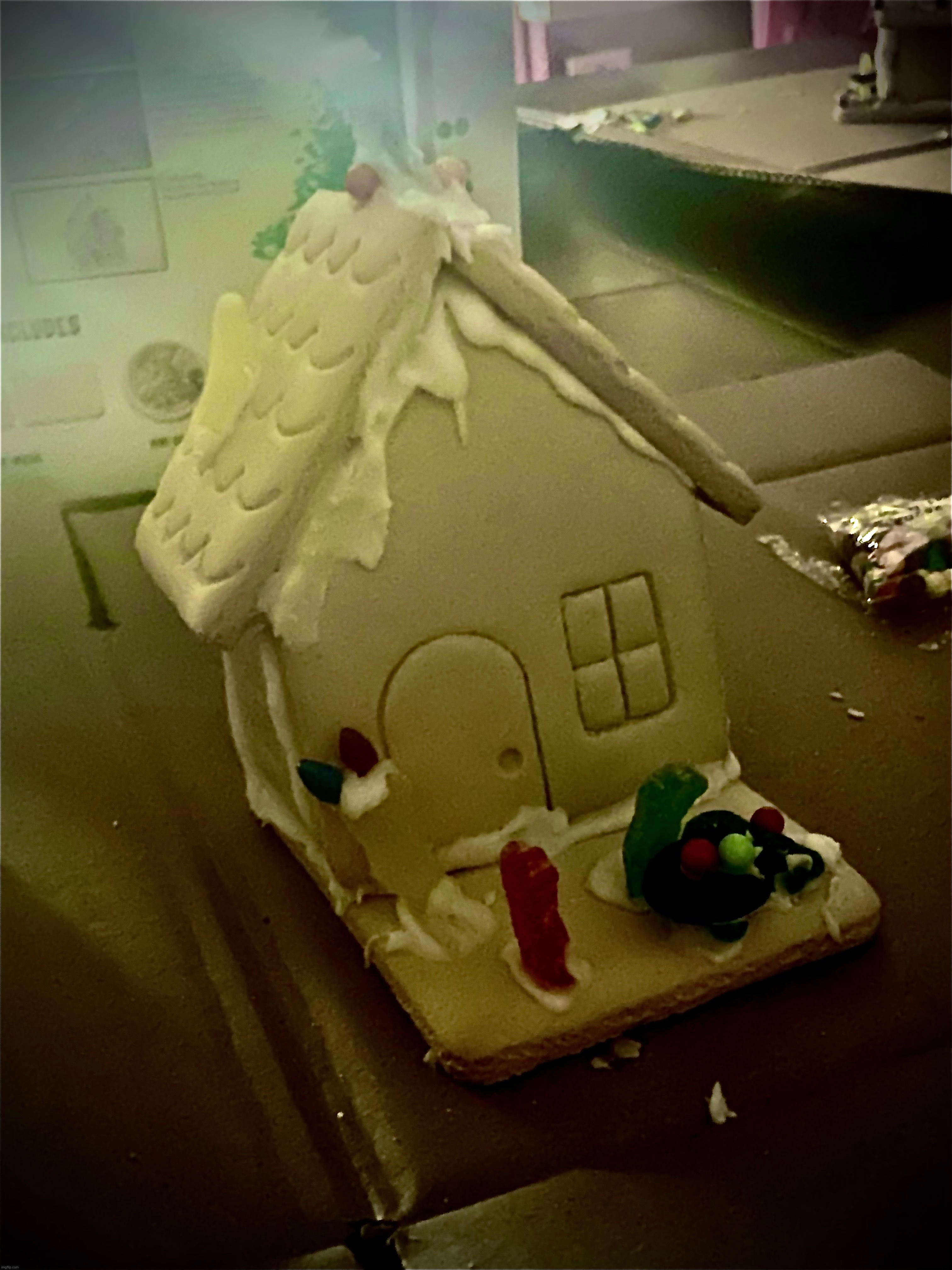 gingerbread crime scene | made w/ Imgflip meme maker