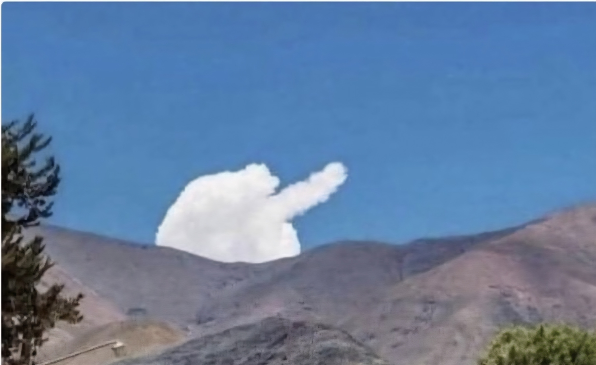 Cloud Finger Blank Meme Template