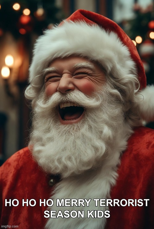YAY its multicultural terrorist migrant season....ho fcking ho ho. | image tagged in migrants,immigration,xmas,father xmas | made w/ Imgflip meme maker