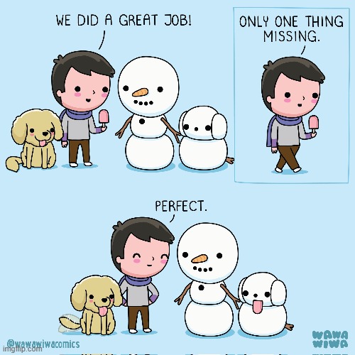 image tagged in snowman,snowmen,dog,popsicle,tongue,so cute | made w/ Imgflip meme maker