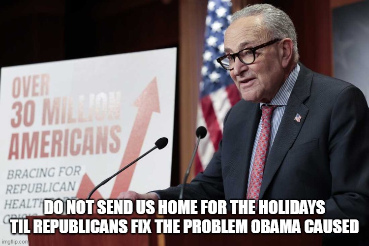 DO NOT SEND US HOME FOR THE HOLIDAYS
TIL REPUBLICANS FIX THE PROBLEM OBAMA CAUSED | made w/ Imgflip meme maker