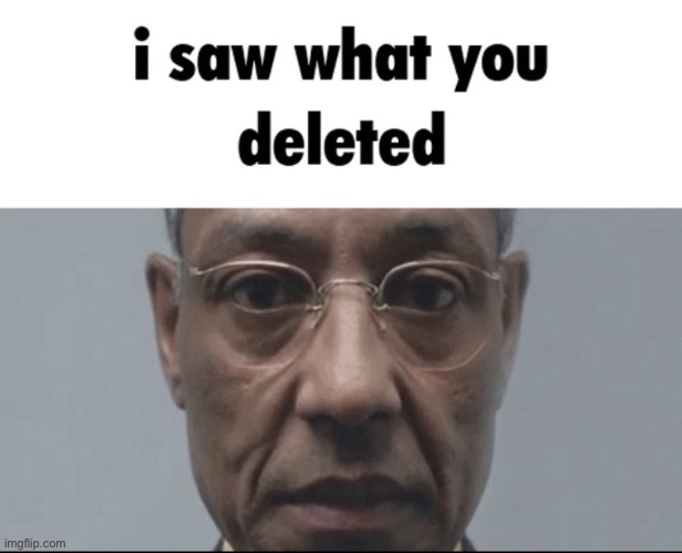 @Silly_Memeus | image tagged in i saw what you deleted | made w/ Imgflip meme maker