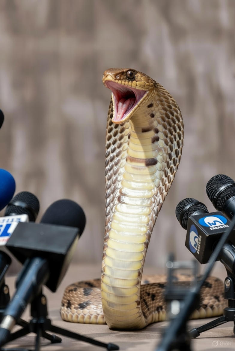 Cobra press conference Blank Meme Template