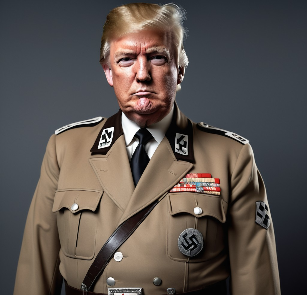 Donald Trump Nazi Uniform Blank Meme Template