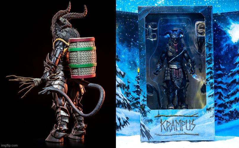 Krampus figure from Four Horsemen | image tagged in krampus,christmas,horror,toys | made w/ Imgflip meme maker