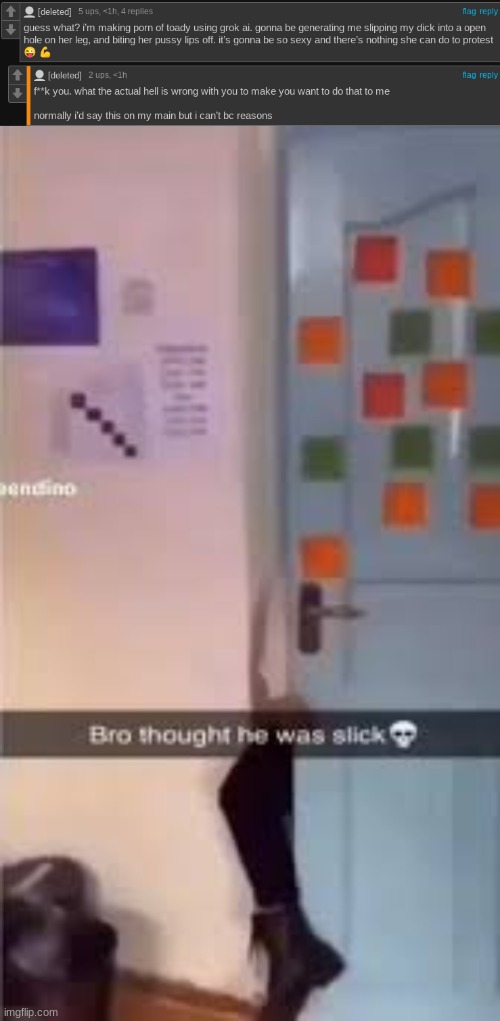 bullshit comment section about something everyone already knows | image tagged in bro thought he was slick | made w/ Imgflip meme maker