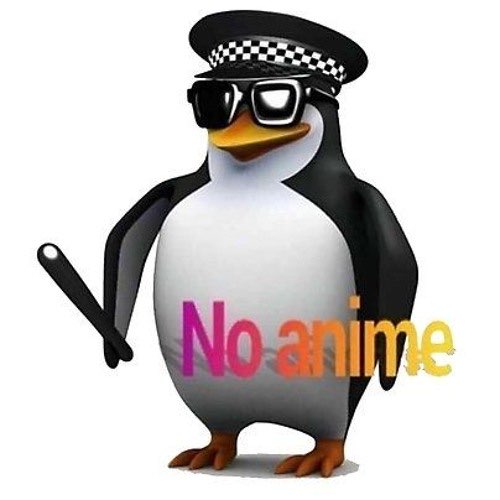 No Anime Penguin Meme Blank Meme Template