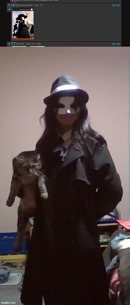 I didnt have a wand, but i had a cat. anyways, gtg cya tomorrow! | made w/ Imgflip meme maker