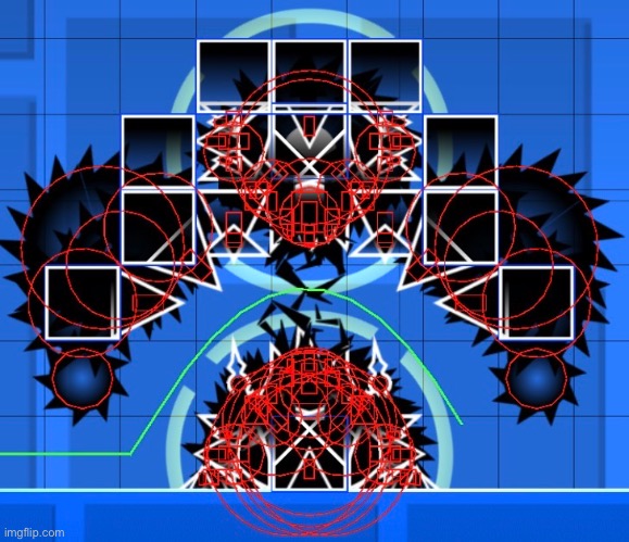 Holy hell of hitboxes I’m making for my next level | made w/ Imgflip meme maker