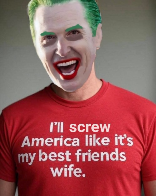 Gavin Newsom Joker Blank Meme Template