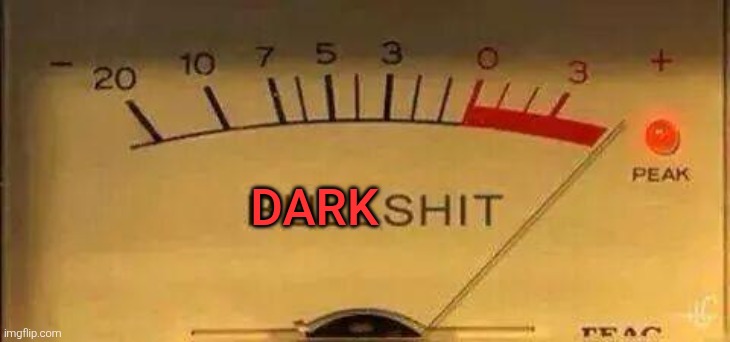 Bullshit Meter | DARK | image tagged in bullshit meter | made w/ Imgflip meme maker