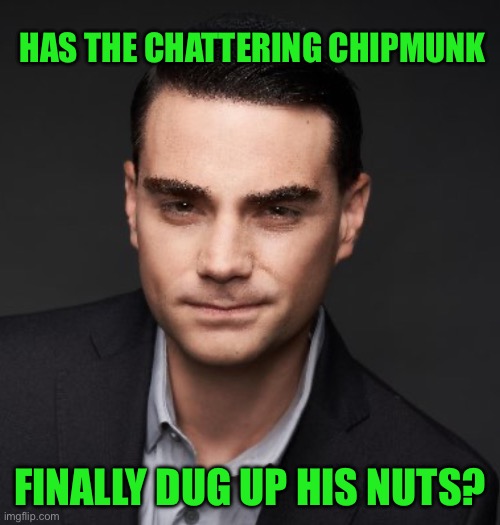 HAS THE CHATTERING CHIPMUNK; FINALLY DUG UP HIS NUTS? | image tagged in chipmunk | made w/ Imgflip meme maker