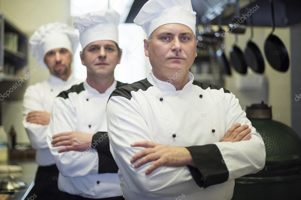chefs posing Blank Meme Template