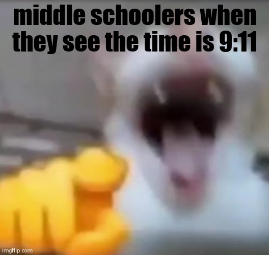 buncha cornballs | middle schoolers when they see the time is 9:11 | image tagged in what | made w/ Imgflip meme maker