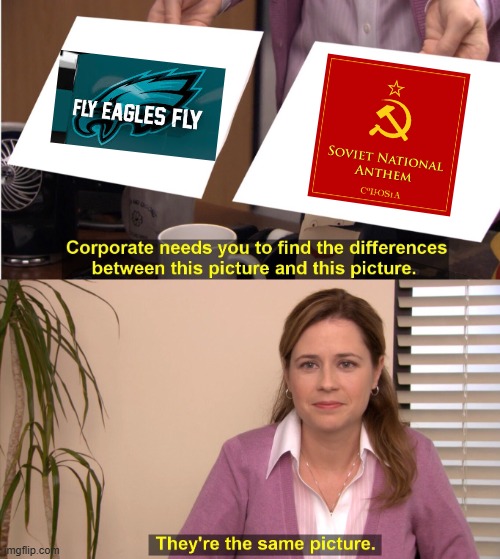 Bite me. I see no difference. | image tagged in memes,they're the same picture,dallas cowboys,philadelphia eagles,nfl memes | made w/ Imgflip meme maker