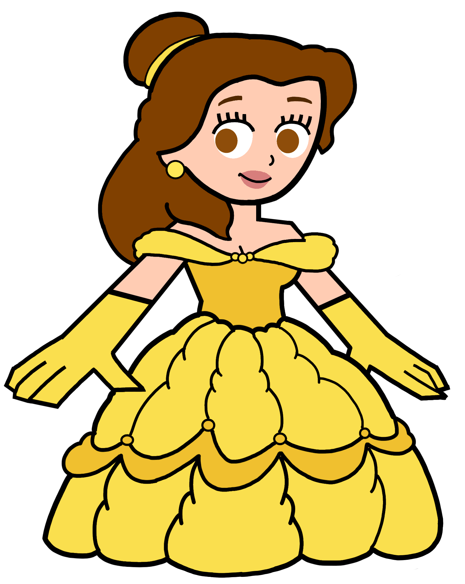 Princess Belle in Hero 108 Style Blank Meme Template