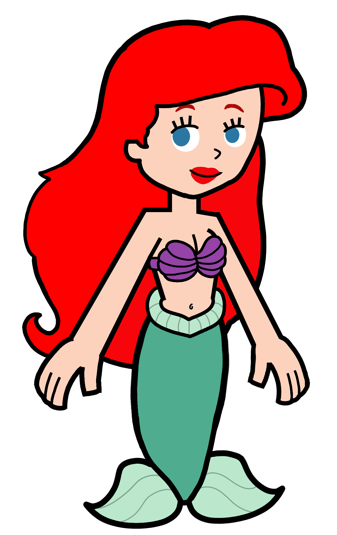 Princess Ariel (Mermaid) in Hero 108 Style Blank Meme Template