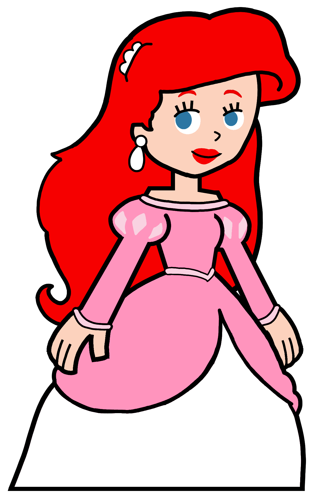 Princess Ariel (Human) in Hero 108 Style Blank Meme Template
