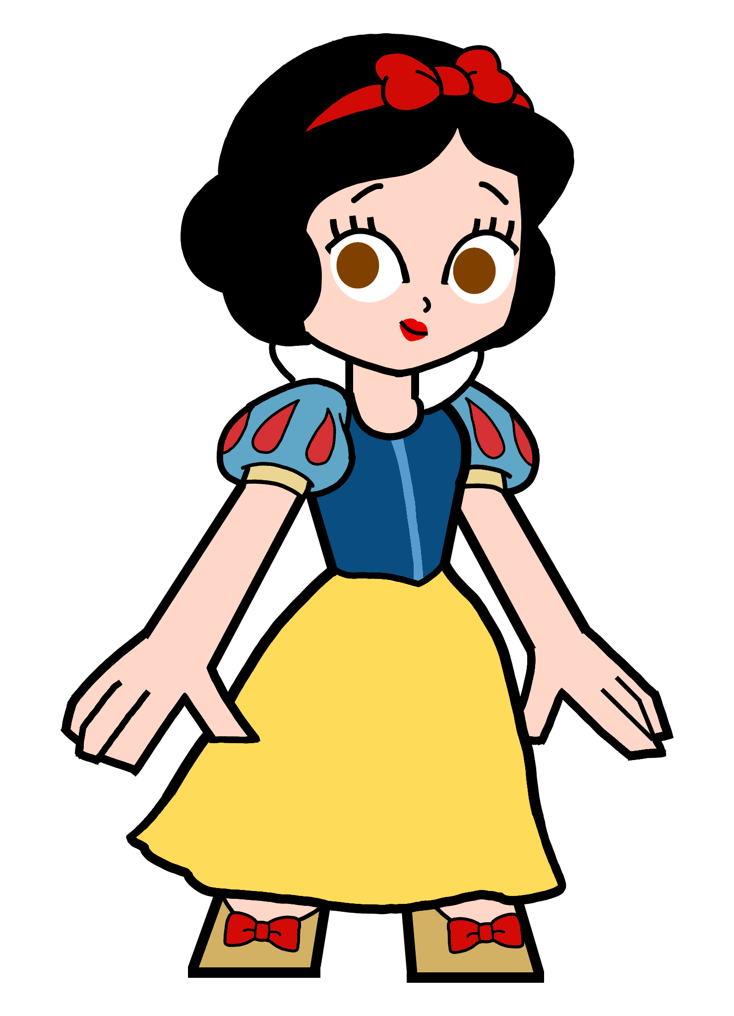 Snow White in Hero 108 Style Blank Meme Template