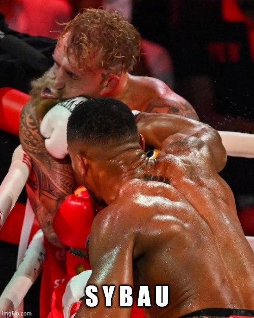 SYBAU | S Y B A U | image tagged in sybau | made w/ Imgflip meme maker