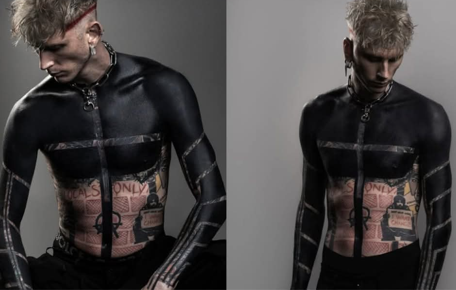 Redacted Tattoo Man Blank Meme Template